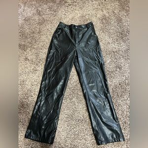 Black Pleather Pants